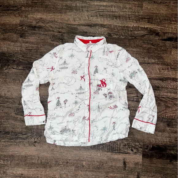 Victorias Secret Paris Christmas PJ Set - Picture 2 of 5